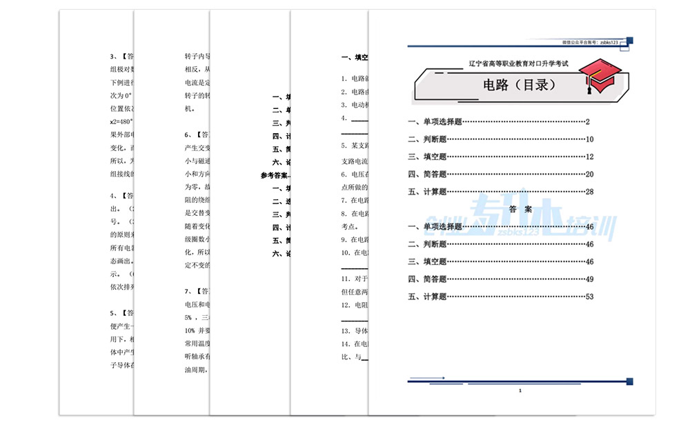 電氣工程及其自動化專業(yè)習(xí)題內(nèi)容頁面