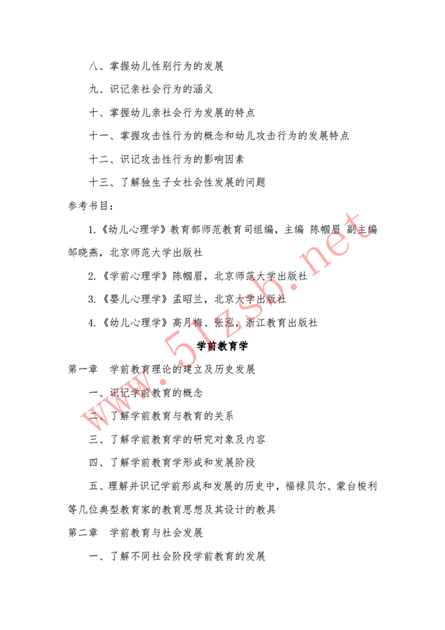 2018年遼寧專升本鞍山師范學(xué)院學(xué)前教育專業(yè)考試大綱