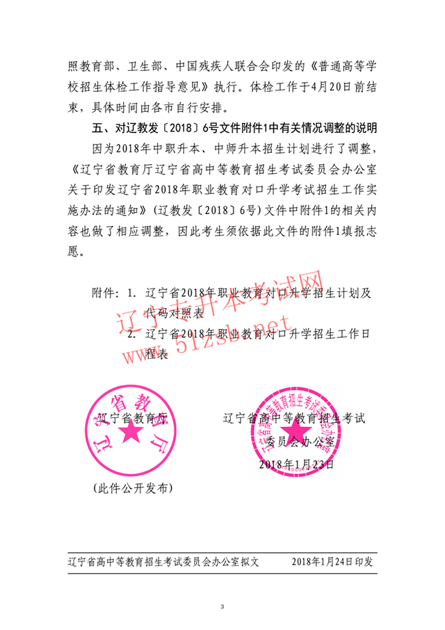 2018年遼寧專升本招生考試工作時(shí)間及相關(guān)事項(xiàng)調(diào)整通知