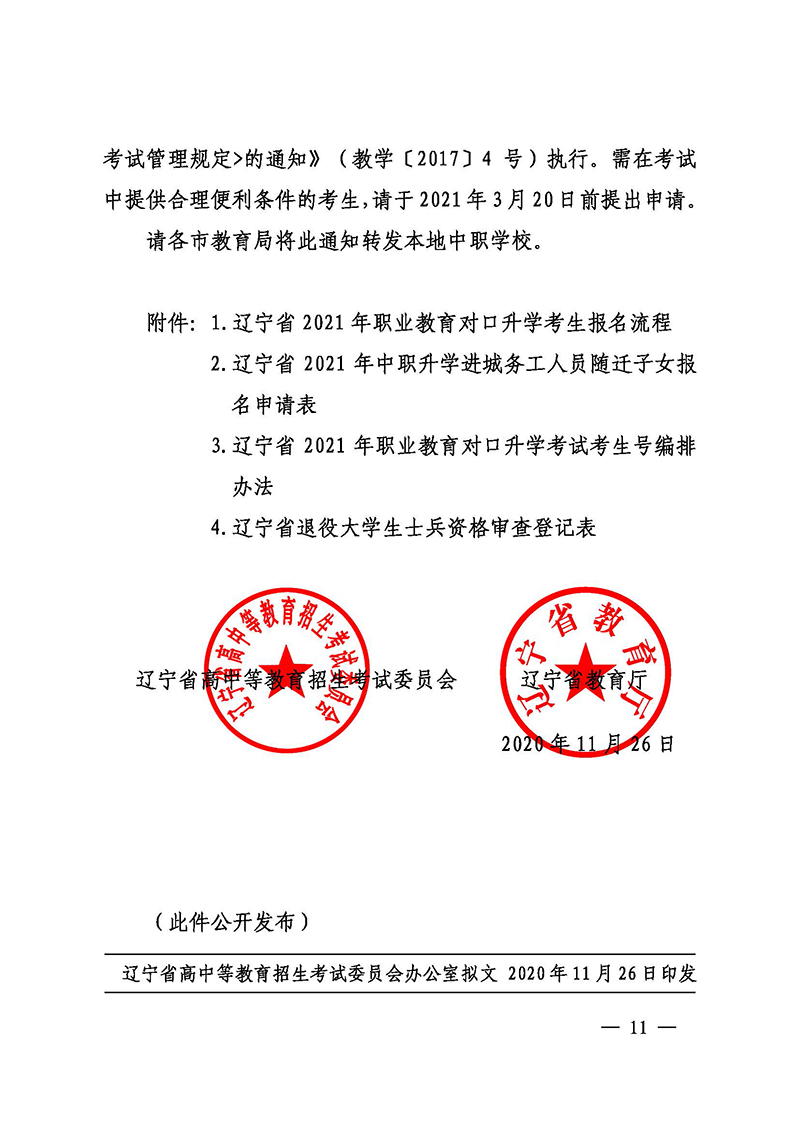 2020年遼寧專升本考試報名