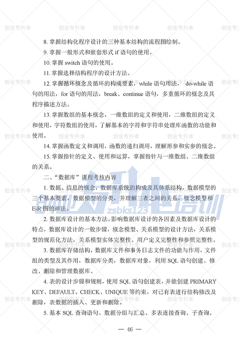 2025年遼寧專(zhuān)升本計(jì)算機(jī)組考試大綱