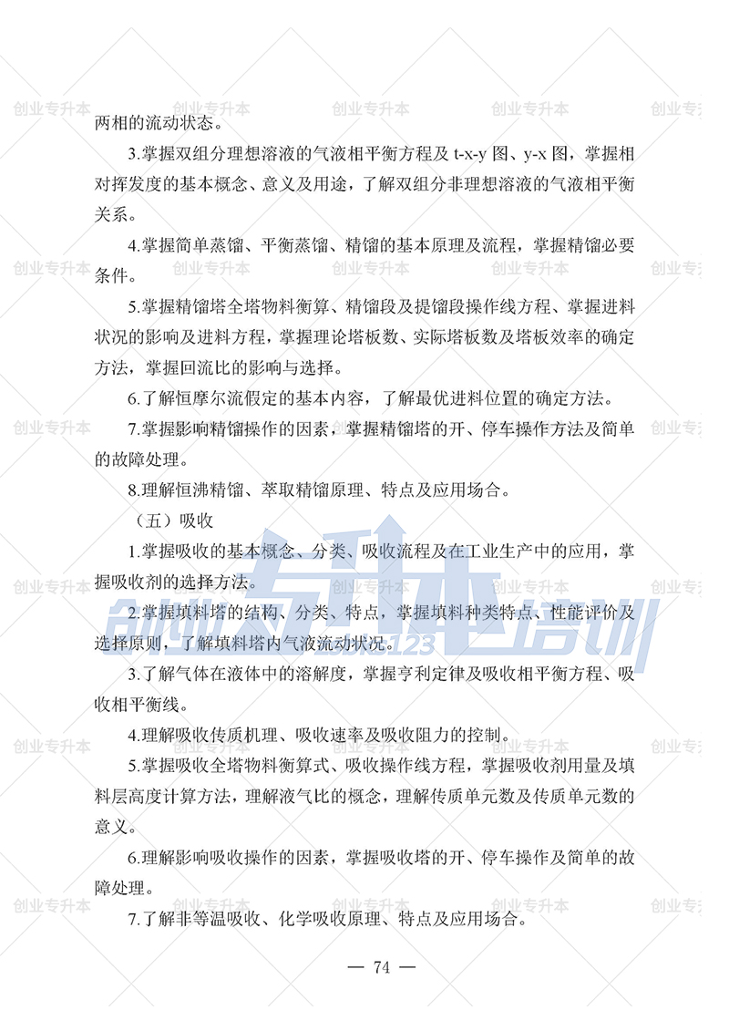 2025年遼寧專升本化工組考試大綱