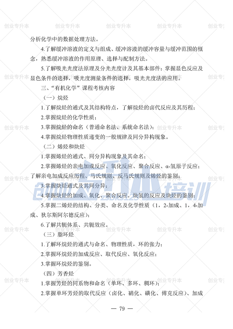 2025年遼寧專升本制藥組考試大綱