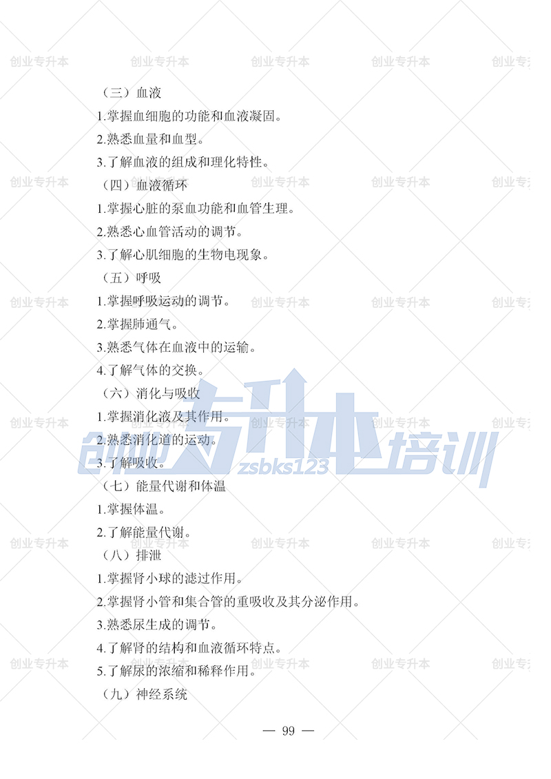 2025年遼寧專升本醫(yī)學(xué)組考試大綱